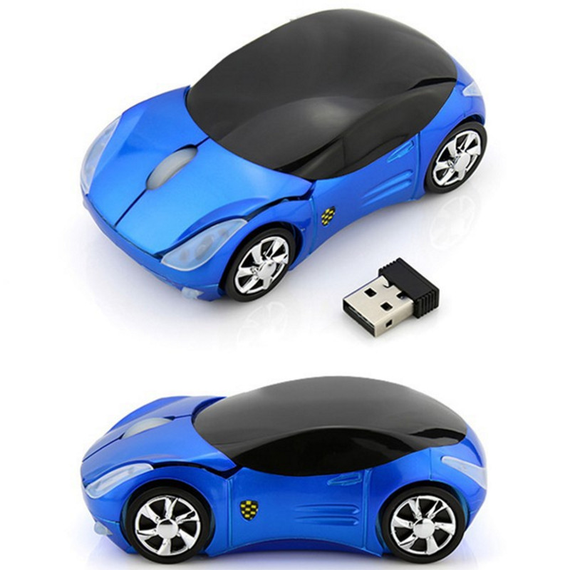 [Estoque Pronto para Novos Produtos] Ferrari Car Wireless Mouse Desktop Laptop Universal Office Game