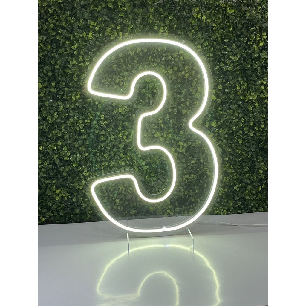 Ilumine seu Aniversário com Estilo Led Neon 0 A 9 Acrílico Cristal 50cm Altura-1 UNID em Oferta na Shopee