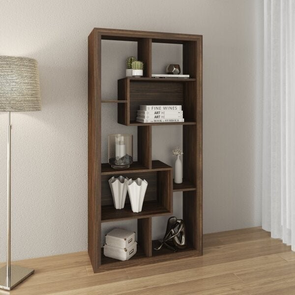 Estante Multiuso Vertical ou Horizontal 159cmx 78cm E1712 Nogal em Oferta na Shopee