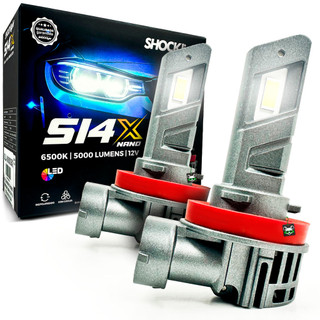 Lâmpada Led Shocklight S14X Nano 5000 Lúmens 6500K H11 em Oferta na Shopee