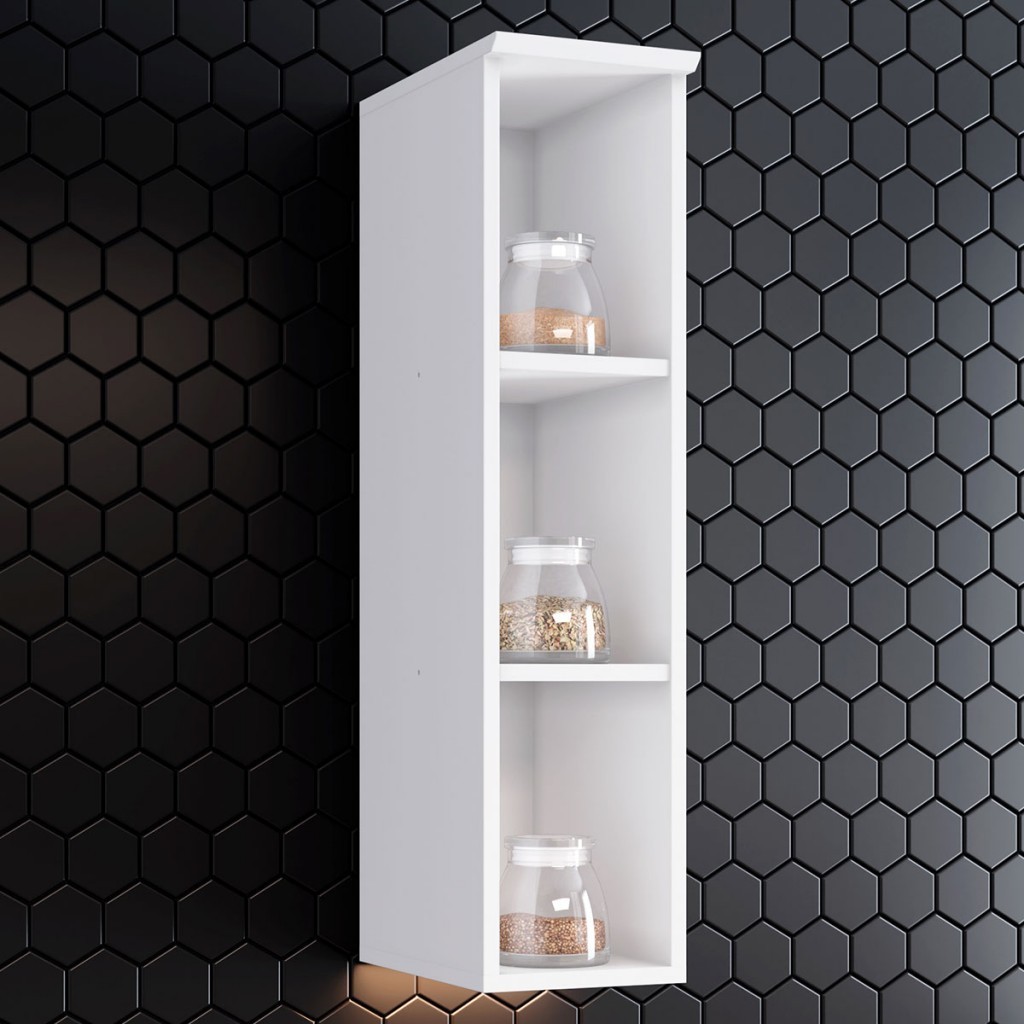 Armário Aéreo Cozinha Americana 100% MDF Branco HP - Henn - Home & Living