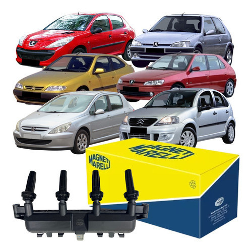 Bobina Ignição Marelli Citroen C3 Berlingo Xsara 2000 2012