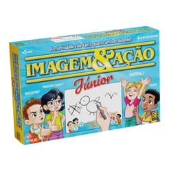 Jogo Imagem e Ação Júnior Grow Brinquedo Infantil de Desenho e Adivinhação 01710