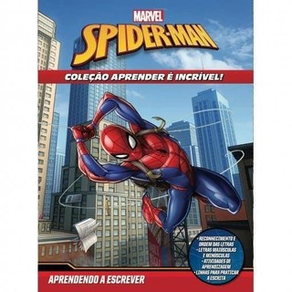Aprender é Incrível Marvel - Homem Aranha Aprendendo a Escrever em Oferta na Shopee