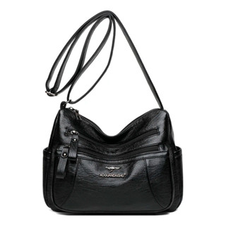 Bolsa Feminina Média Em Couro Eco Prática Transversal em Oferta na Shopee