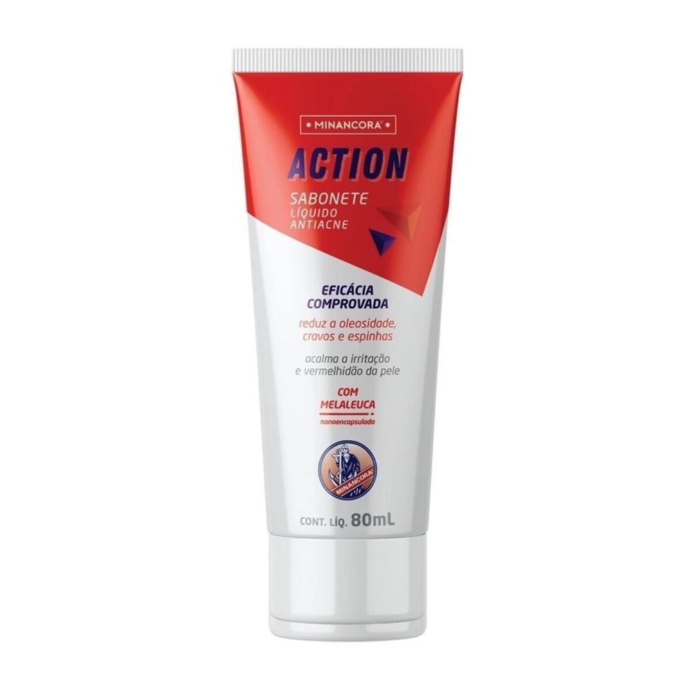 Sabonete Liquido Minancora Antiacne Action 80ml em Oferta na Shopee