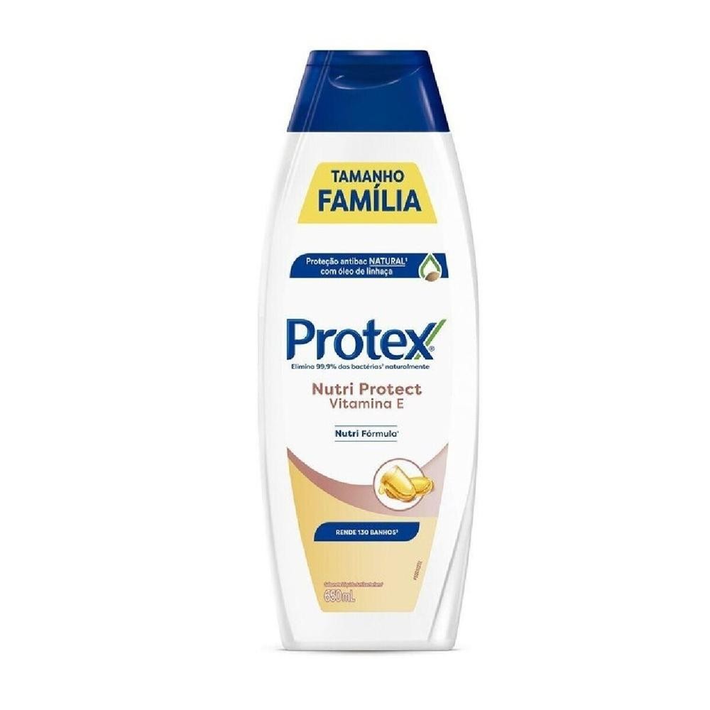 Sabonete Liquido Protex Nutri Protect Vitamina E 650ml em Oferta na Shopee
