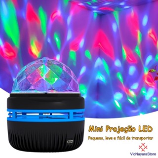 Mini Projetor Galáxia Luminária Projetor Cristal Mágico Luz De Projeção Rotativa Luz Noturna LED  Quarto Abajur Infantil em Oferta na Shopee