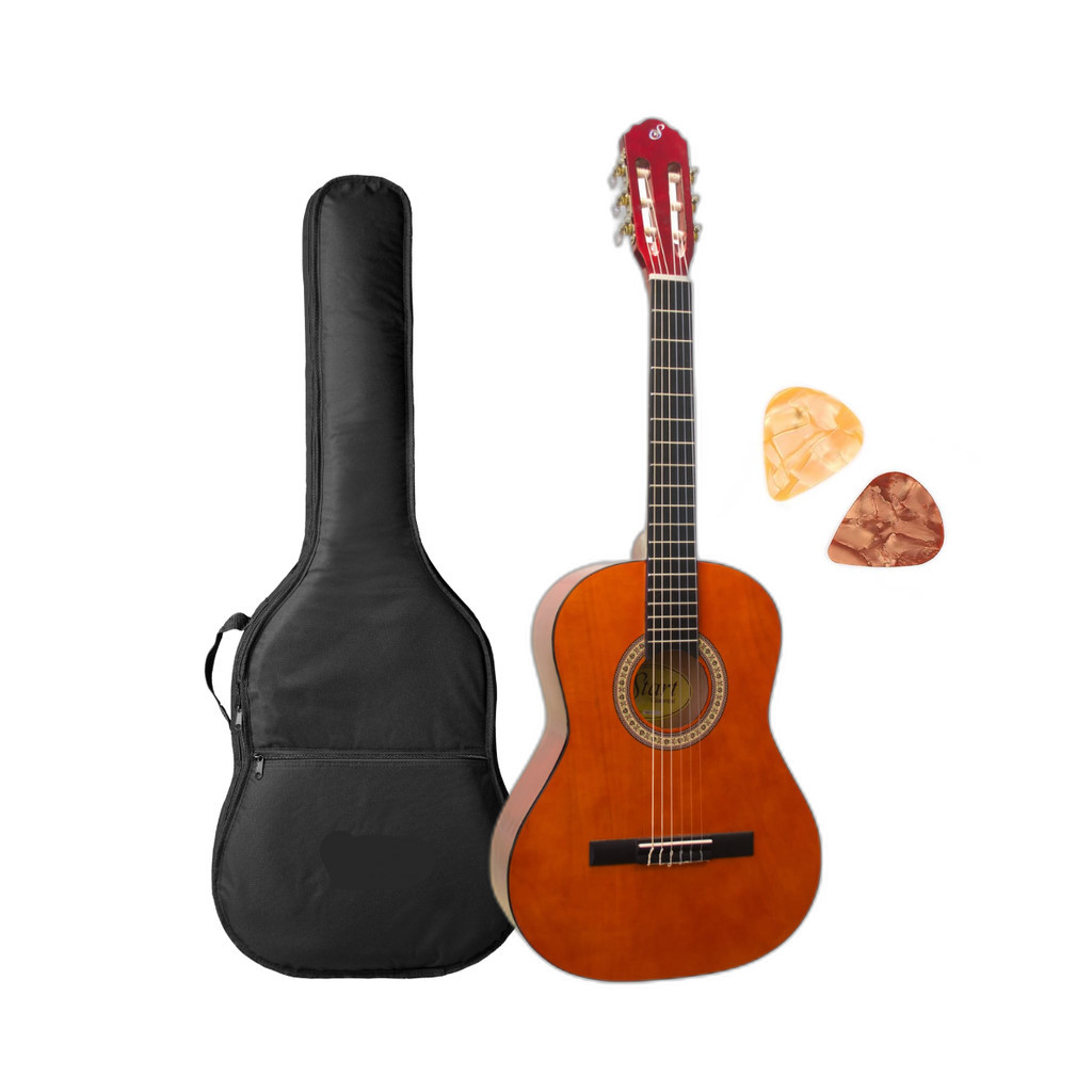 Violão 3/4 Infantil Nylon Giannini Start N-6 N Natural Brilhante Destro Criança de 7 a 12 anos + capa