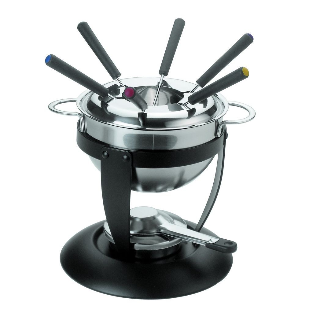 Fondue Inox e Cerâmica 11 Peças 1,5 Litros 2 em 1 em Oferta na Shopee