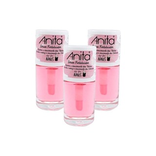 Kit Esmalte Anita Serum Fortalecedor (3 unidades) em Oferta na Shopee