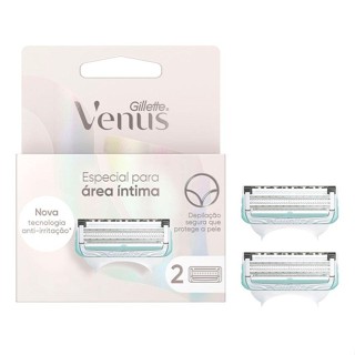 Carga para Aparelho de Depilação Feminino - Gillette Venus Íntima 2 Unidades em Oferta na Shopee