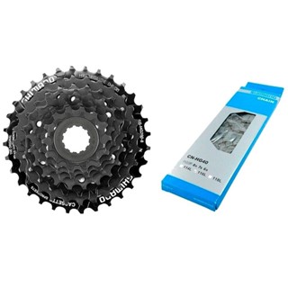 CASSETE SHIMANO CS-HG200 12-32D + CORRENTE CN-HG40 116ELOS - 8V em Oferta na Shopee