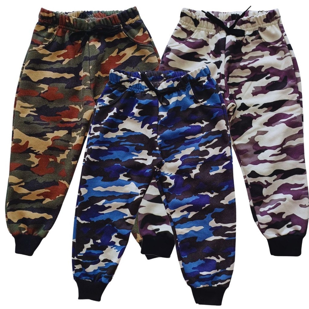 1 Calça Moletom Camuflado Premium 2,3,4,6,8,10,12,14