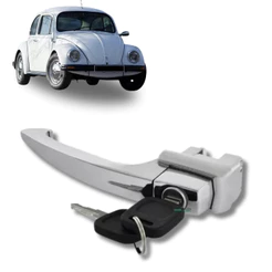 Maçaneta Externa C/ Chave Cromada Volkswagen Fusca Até 1977
