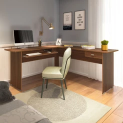 Mesa para Escritório Cannes 1 Gaveta Cedro - Artely