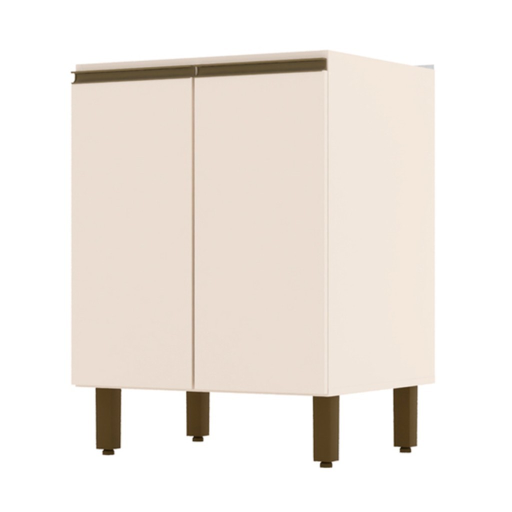 Armário de Cozinha 60 Cm Connect 2 Portas 100% Mdf Off White C78 - Henn - Home & Living