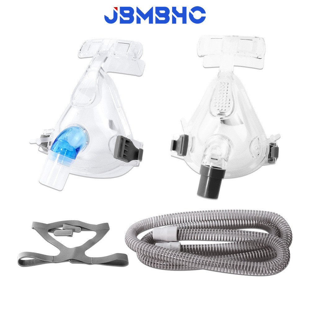 Máscara Facial Completa CPAP Auto Acessórios Com Mangueira Do Ventilador De Cabeça Ajustável em Oferta na Shopee