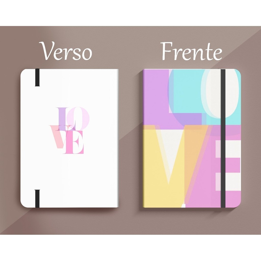 Promoção Caderneta tipo Moleskine 21x14 COLEÇÃO SENTIMENTOS em Oferta na Shopee