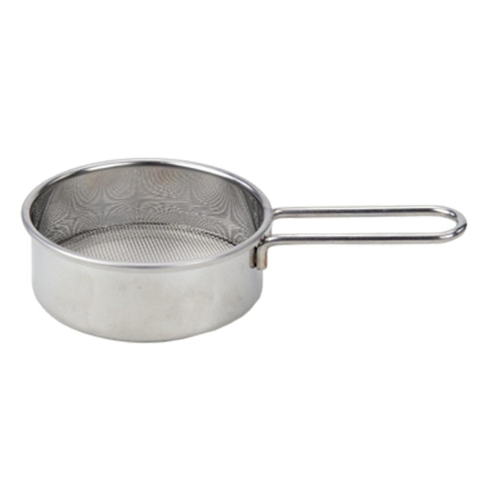 Peneira de Alta Precisão Lateral de Trama Fina em Aço Inox 11,5x6,5x2,5cm