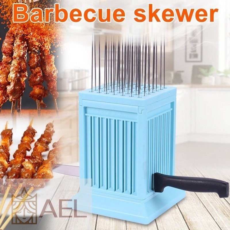 49 Buracos Meat Kebab Kebab Maker Máquina de carne Meat Maker Grill Churrasco Grill Maker Acessórios de cozinha Ferramentas de churrasco para Camping