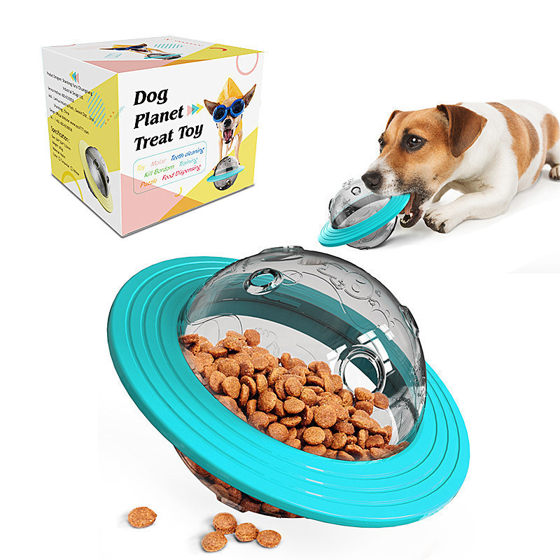 Comedouro Interativo Cachorro Disco Voador Brinquedo