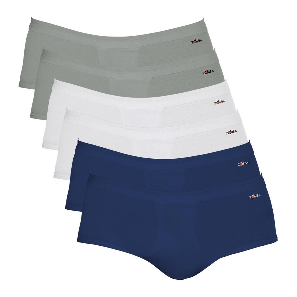 Kit com 06 Cuecas Zorba Slip Linea 185 - Men Clothes