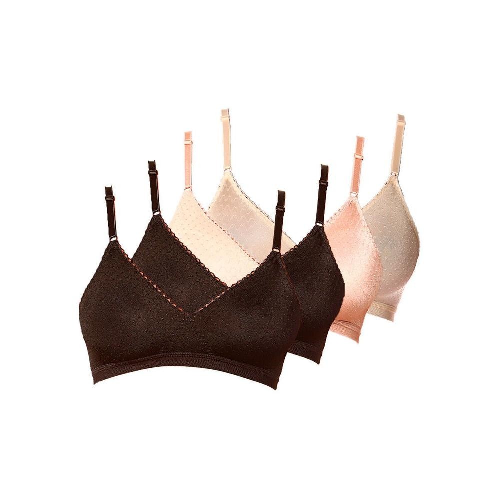 Kit com 4 Sutiãs sem Aro e sem Bojo Poás Demillus 61411 Colorido em Oferta na Shopee