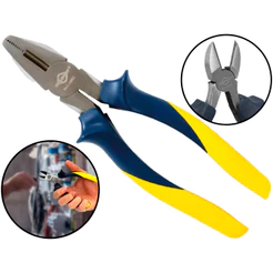 Alicate Universal Polido 7 Polegadas Profissional Cabo Emborrachado 117mm Brasfort
