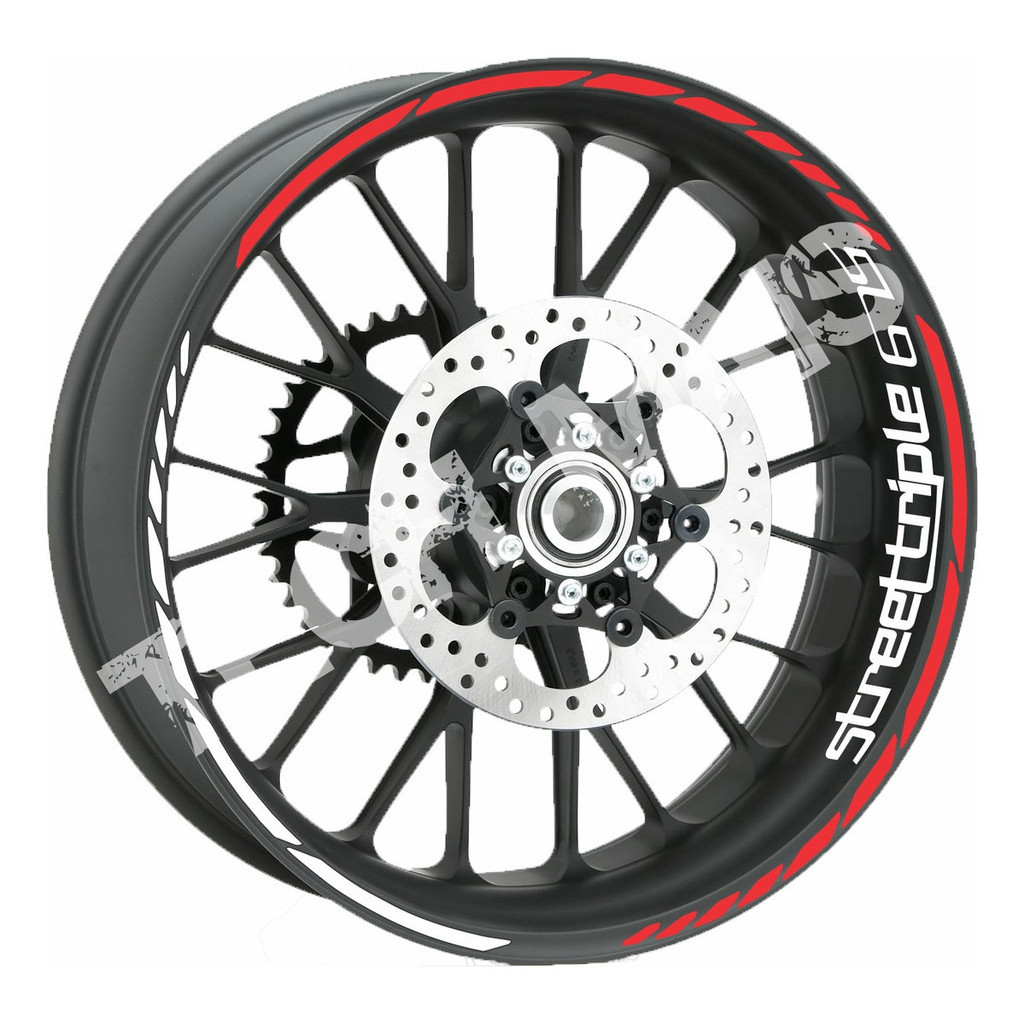 Adesivo De Friso Refletivo De Moto Triumph Street Triple 675