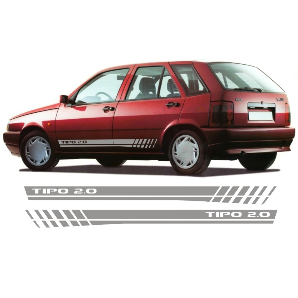 Faixa Lateral Para Fiat Tipo 2.0 Adesivo Tf2 2 E 4 Portas Tuning Esportivo