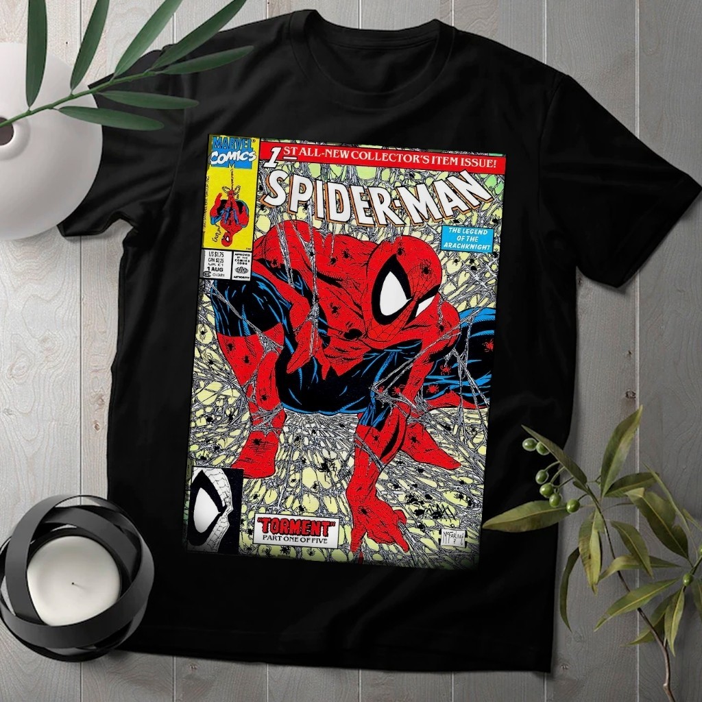 Camiseta Camiseta 30.1 Top Algodão Gibis Homem Aranha! fashion