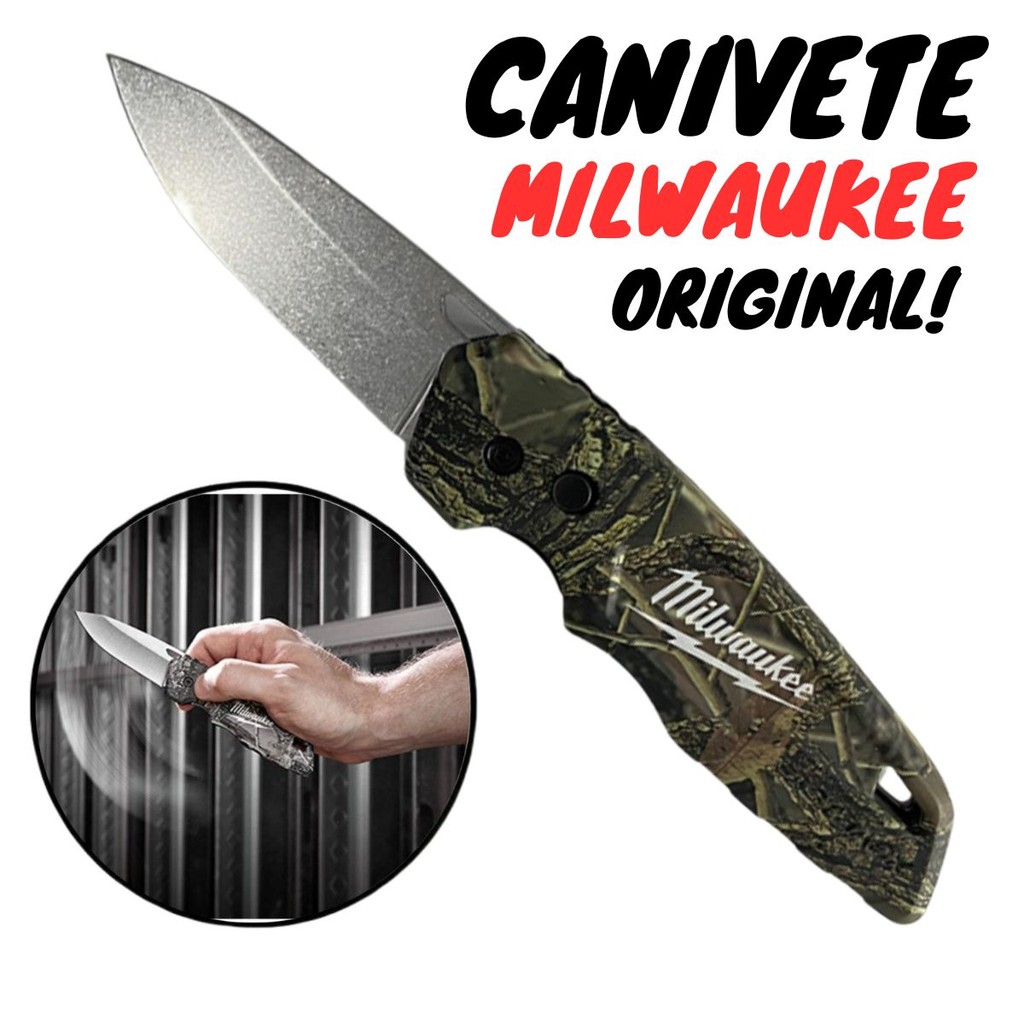 Canivete Dobravel Camuflada Fastback 48-22-1524 Milwaukee