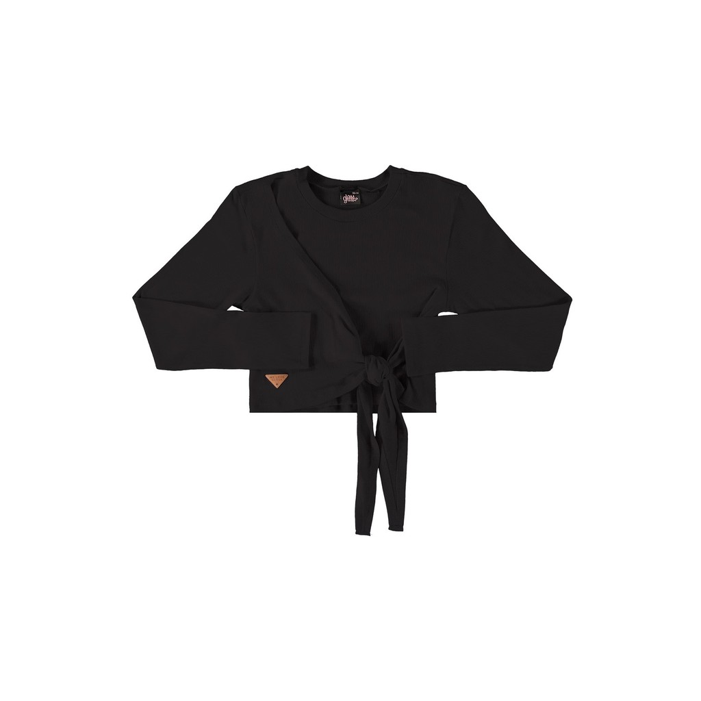 Blusa Cropped em Ribana Juvenil Gloss