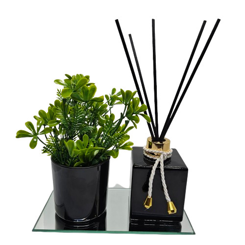 kit vasinho floral com difusor para essências em Oferta na Shopee