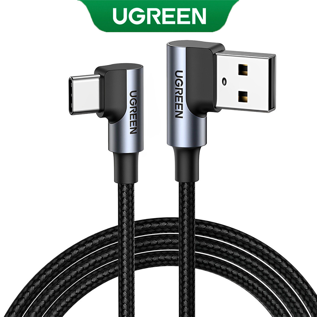 UGREEN Cabo Usb A 2.0 para Usb C Angular 2Metros Preto em Oferta na Shopee