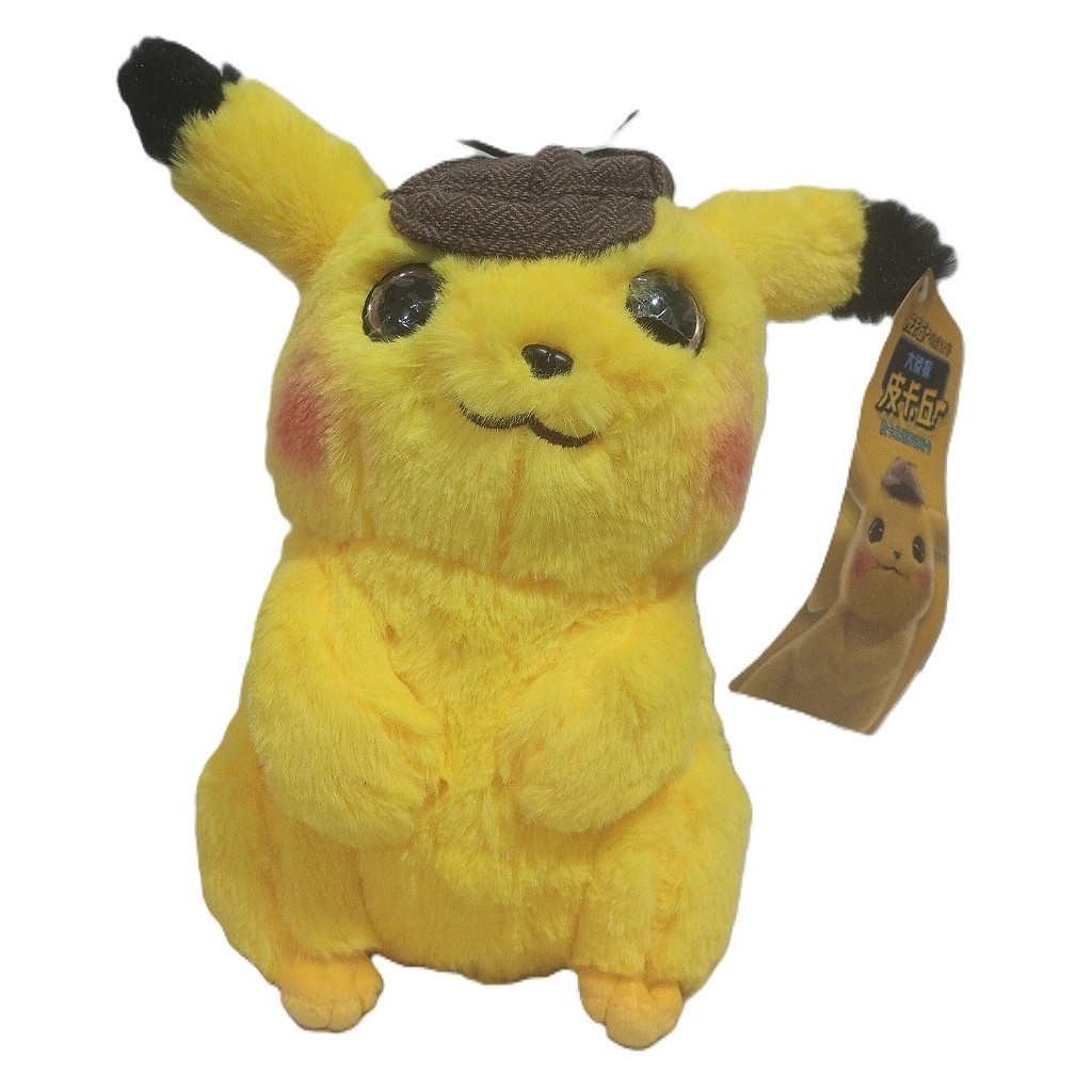 Detetive Pikachu - Pelúcia Pokemon (Filme Detetive Pikachu) 25cm