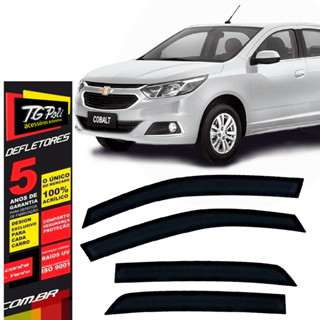 Calha de Chuva Chevrolet Cobalt 2012 a 2020 4 Portas TG Poli Defletor Portas Protetor Janelas em Oferta na Shopee