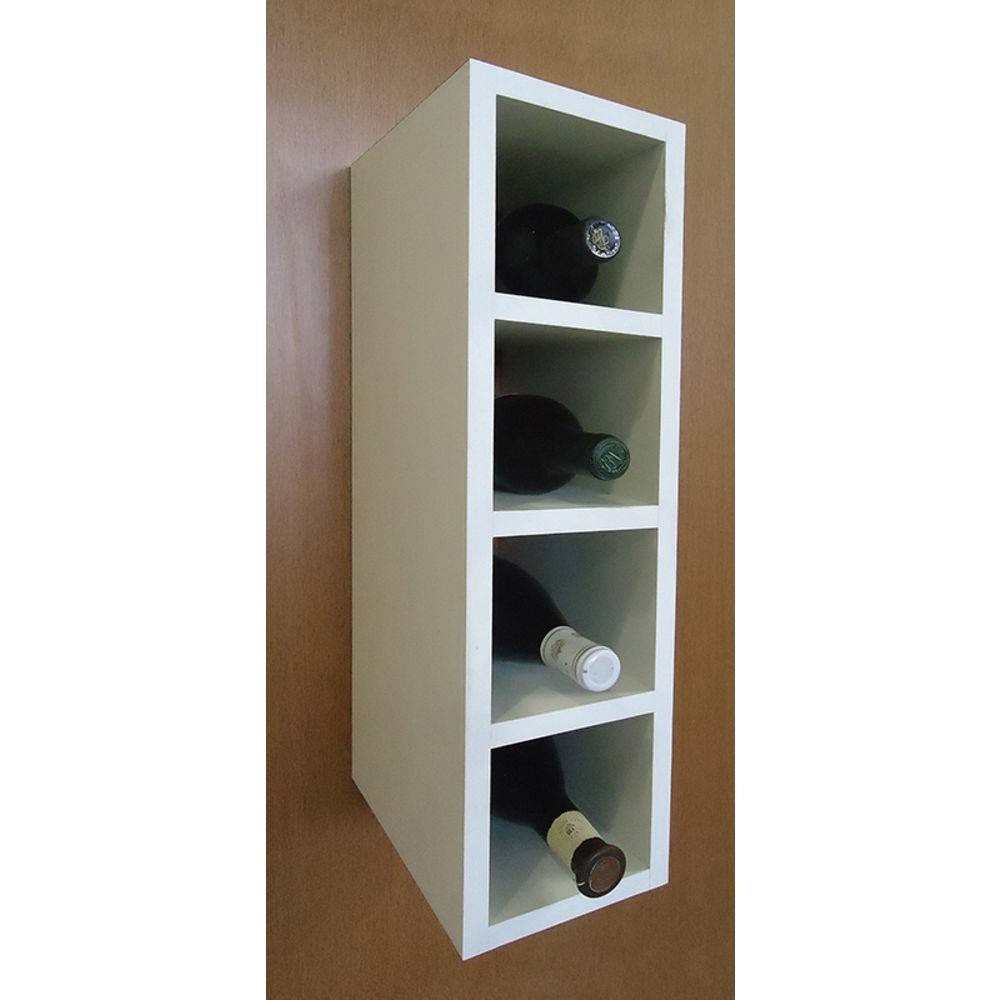 Kit 2 Nichos Garrafeiro Adega Mdf Garrafas Branco Decoração .