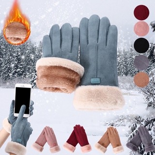 Luva Feminina inverno Touch Screen com forro de pelúcia em Oferta na Shopee