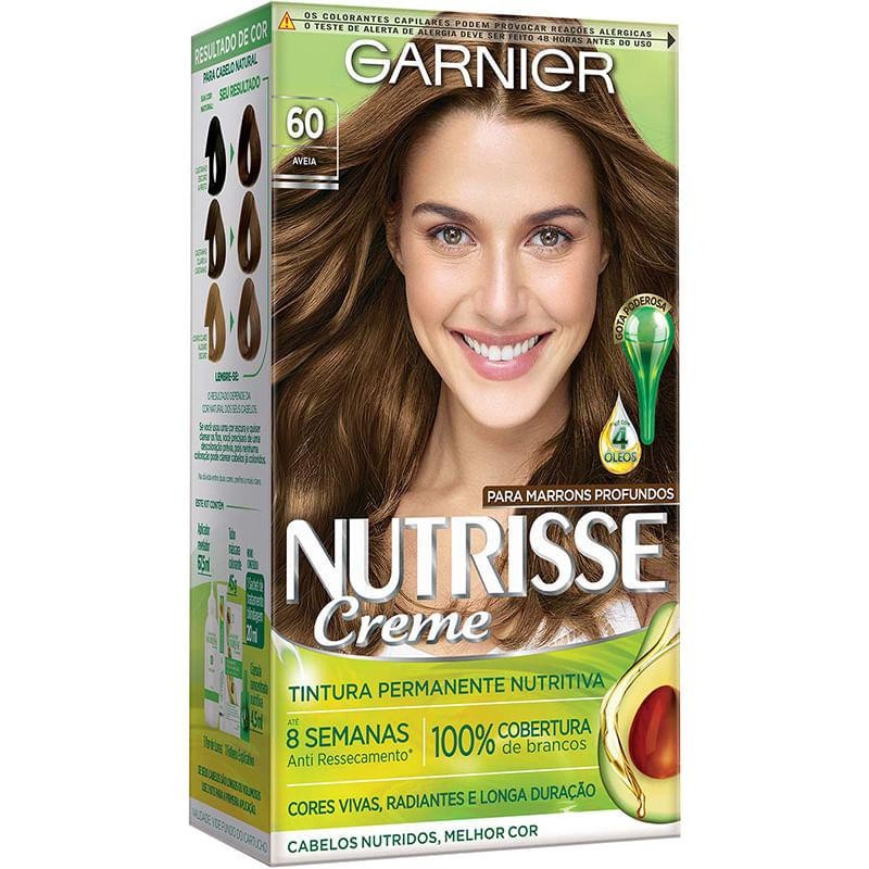 Coloração Nutrisse Creme Garnier 60 Aveia em Oferta na Shopee