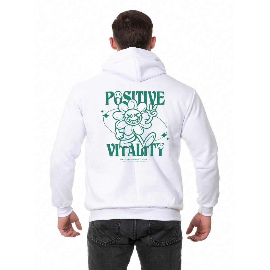 Moletom Belong Masculino Blusa de Frio Canguru Positive Vitality