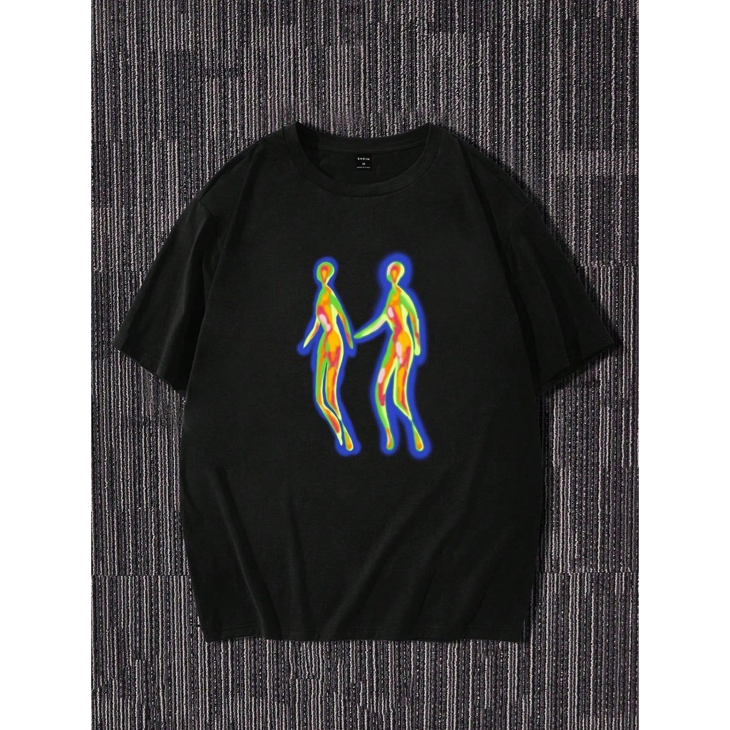 Camiseta Boneco\Amarelo Unissex 100% Algodão Lançamento Streetwear Envio Rapido Tamanhos Plus Size
