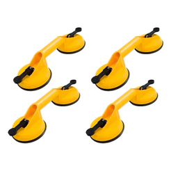 Kit 4 Ventosa Dupla Super Fixação 80kg Porcelanatos E Vidros