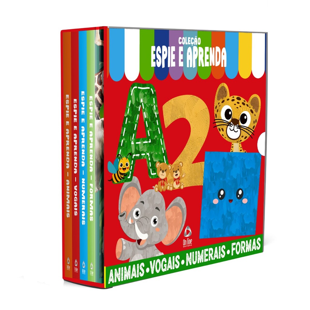 Coleção Espie e Aprenda - Box com 4 Livrinhos em Oferta na Shopee