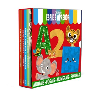 Coleção Espie e Aprenda - Box com 4 Livrinhos em Oferta na Shopee
