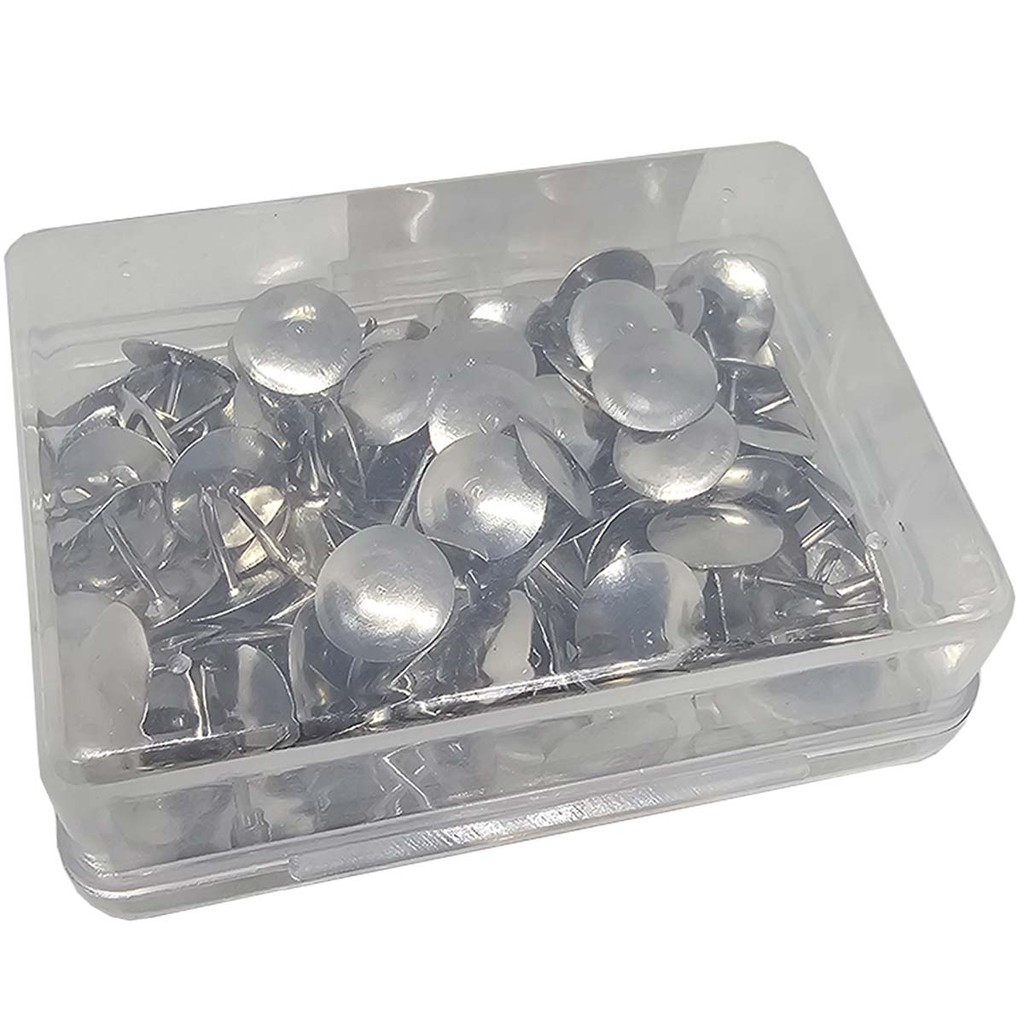 Tachas Percevejos Prata Para Quadro De Cortiça 100 Unidades