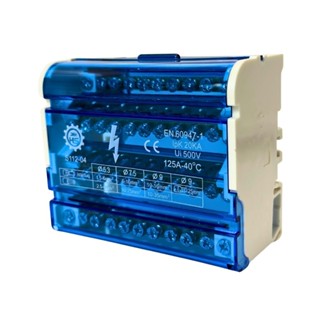 Bloco de Distribuição Modular com 4 Barramentos X 11 Ligações - 125A - Fixação Trilho Din S112-04 em Oferta na Shopee