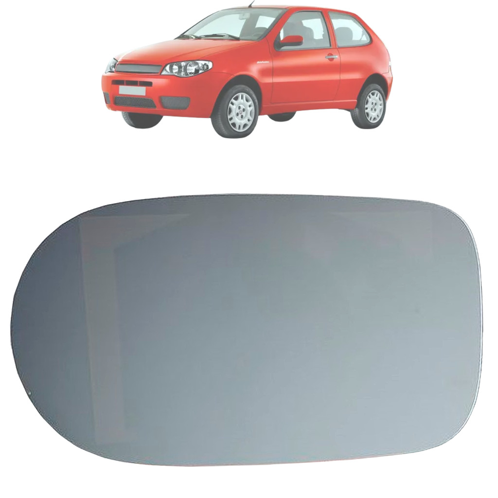 Lente Vidro C/ Base Retrovisor Palio 2001 2002 2003 2004 2005 2006 2007 2008 2009 2010