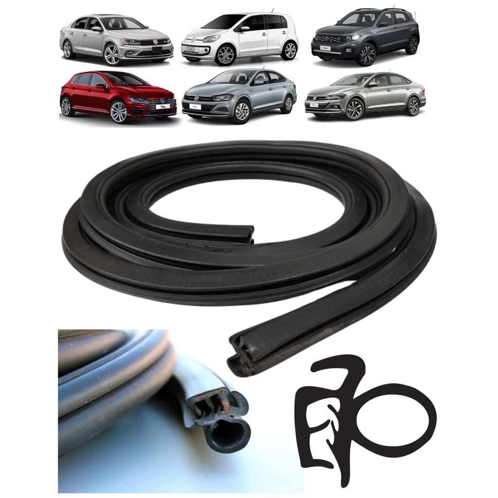 Borracha Porta UP Polo Virtus Jetta T-Cross Nivus Taos em Oferta na Shopee